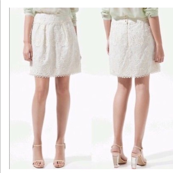 Like new Zara guipure lace skirt 100% cotton - Picture 5 of 5